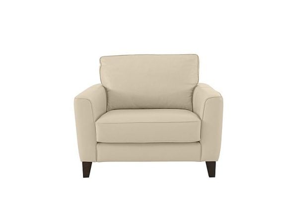 World of Leather  Brondby BV NC Leather Cuddle Chair  BV Bisque | Bed Sava