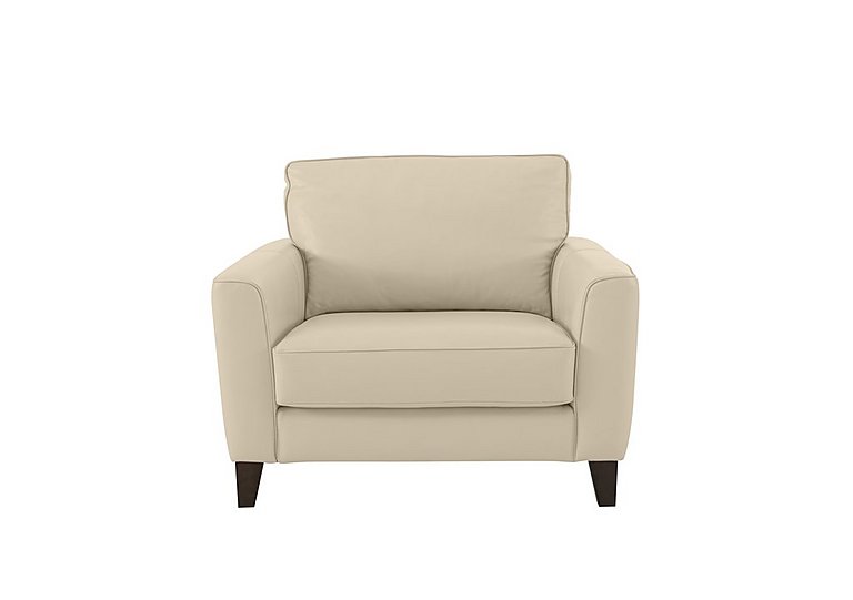 Brondby BV NC Leather Cuddle Chair - BV Bisque