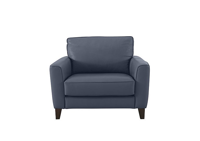 Brondby BV NC Leather Cuddle Chair - BV Ocean Blue