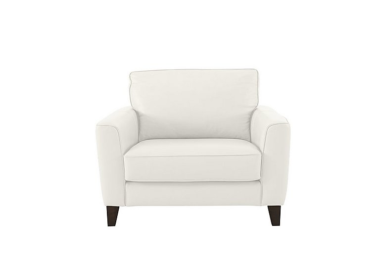 Brondby BV NC Leather Cuddle Chair - BV Star White