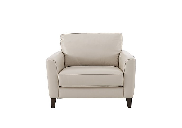 World of Leather - Brondby BV NC Leather Cuddle Chair - Frost