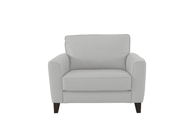 Brondby NC Leather Cuddle Chair - Grey
