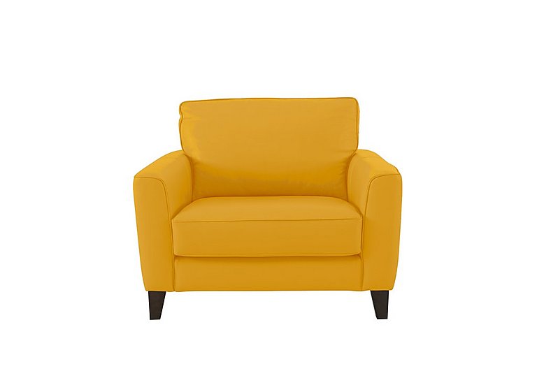 Brondby NC Leather Cuddle Chair - Sunflower