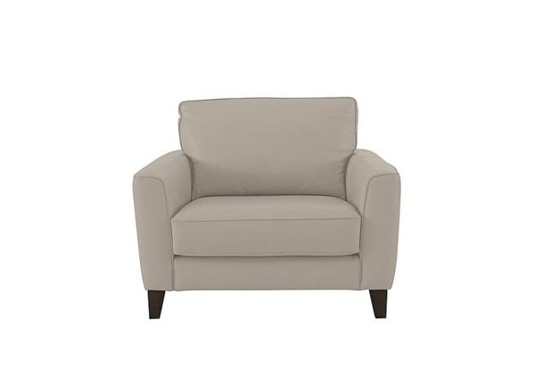 Brondby NC Leather Cuddle Chair  Feather | Bed Sava
