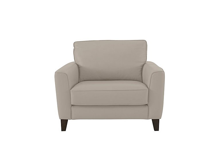 Brondby NC Leather Cuddle Chair - Feather