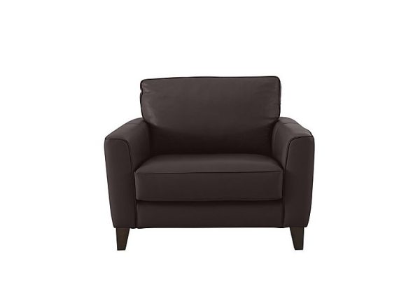 Brondby NC Leather Cuddle Chair | Bed Sava
