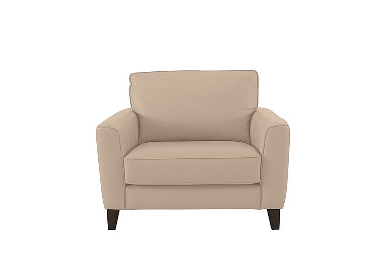 Brondby NC Leather Cuddle Chair - NC Pebble