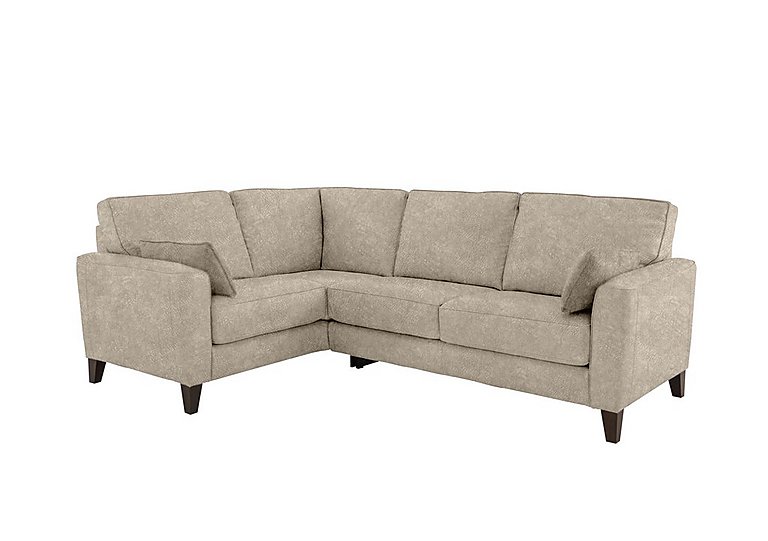 Brondby Small Fabric Left Hand Facing Corner Sofa - Cream