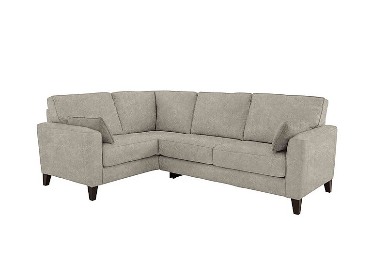 Brondby Small Fabric Left Hand Facing Corner Sofa - Grey