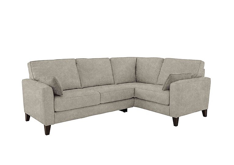 Brondby Small Fabric Right Hand Facing Corner Sofa - Grey