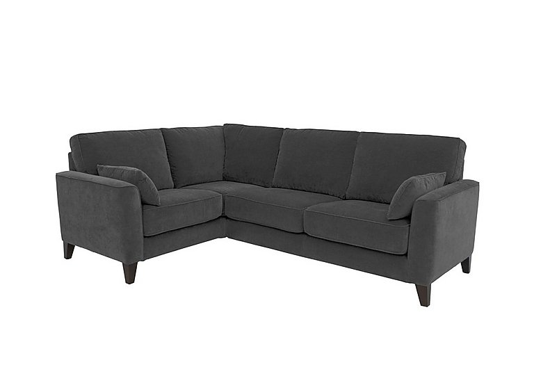 Brondby Small Fabric Left Hand Facing Corner Sofa - Anthracite