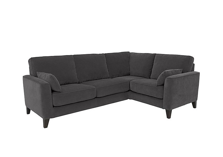 Brondby Small Fabric Right Hand Facing Corner Sofa - Anthracite