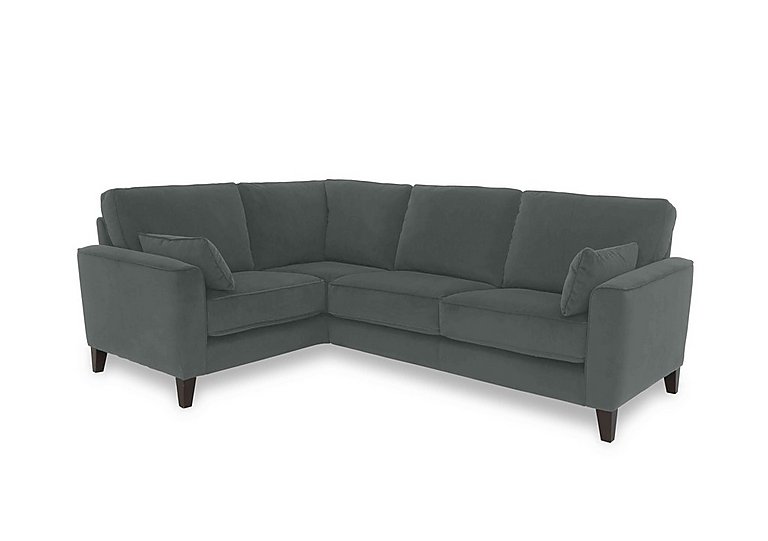 Brondby Small Fabric Left Hand Facing Corner Sofa - R20 Pewter