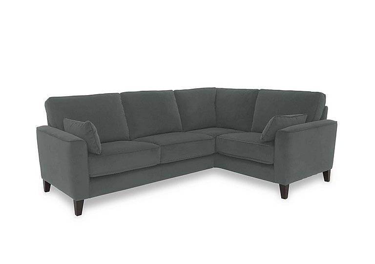 Brondby Small Fabric Right Hand Facing Corner Sofa - R20 Pewter