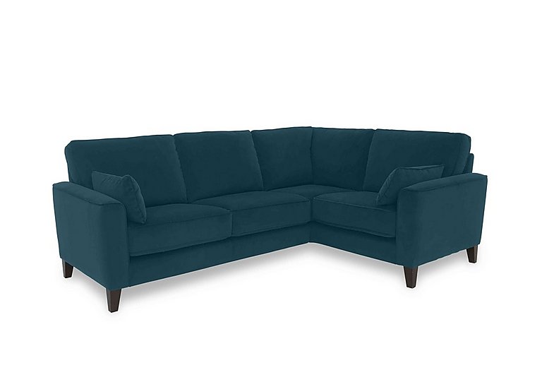 Brondby Small Fabric Right Hand Facing Corner Sofa - Lake Green