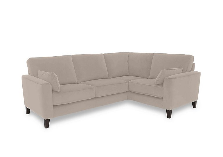 Brondby Small Fabric Right Hand Facing Corner Sofa - R32 Light Khaki