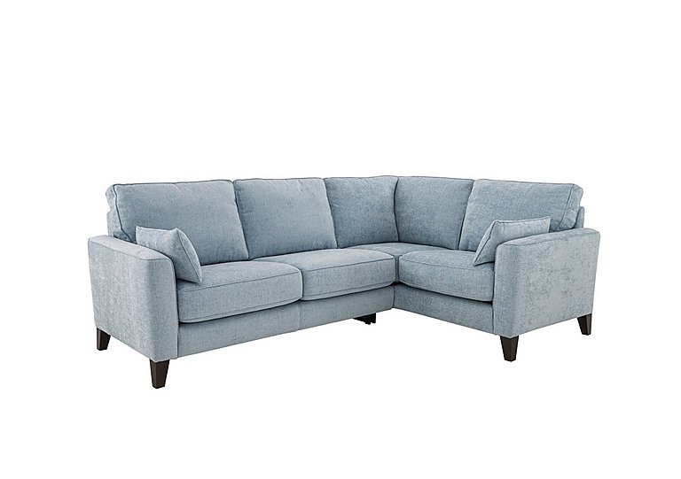 Brondby Small Fabric Right Hand Facing Corner Sofa - Baby Blue