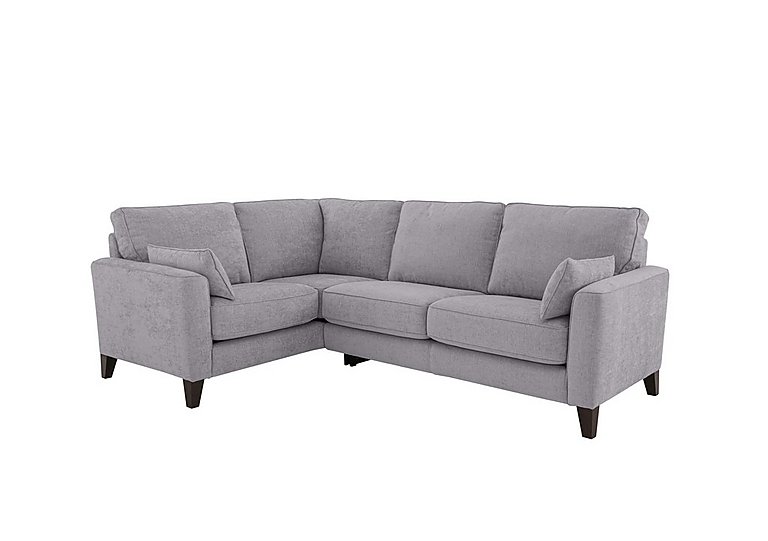 Brondby Small Fabric Left Hand Facing Corner Sofa - R27 Pewter