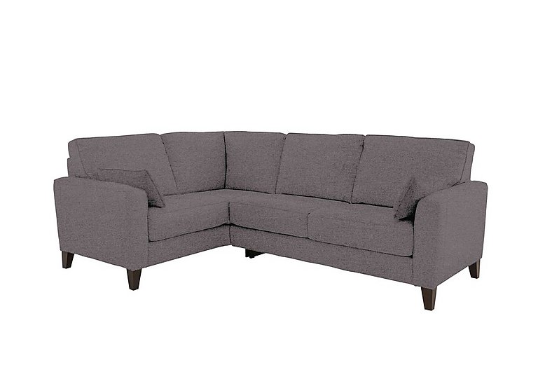 Brondby Small Fabric Left Hand Facing Corner Sofa - Charcoal Gray