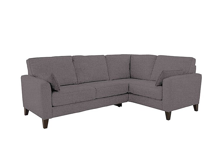 Brondby Small Fabric Right Hand Facing Corner Sofa - Charcoal Gray
