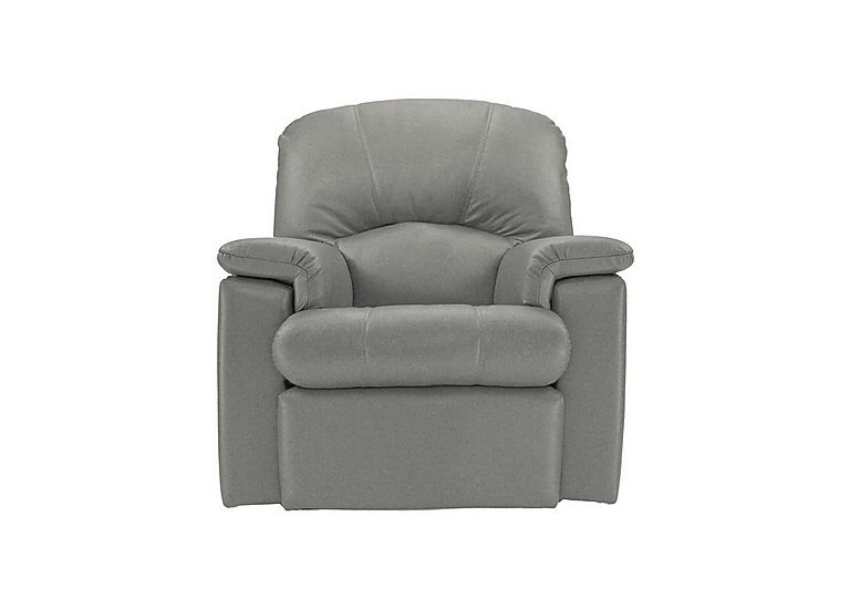 G Plan - Chloe Leather Manual Recliner Armchair - Texas Charcoal