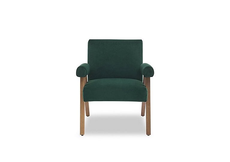 Crosby Fabric Chair  Bottle Green | Bed Sava