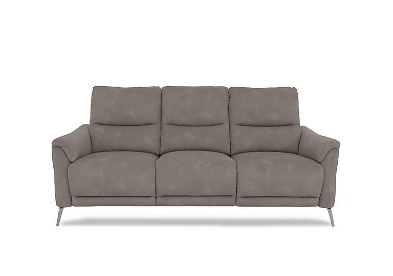 Daytona 3 Seater Fabric Power Recliner Sofa with Drop Down - Dexter Mocha