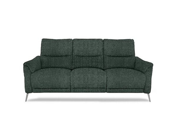 Daytona 3 Seater Fabric Power Recliner Sofa with Drop Down  Anivia Green | Bed Sava