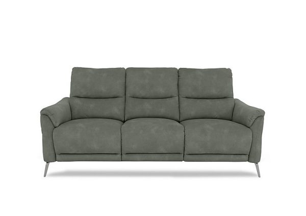 Daytona 3 Seater Fabric Power Recliner Sofa with Drop Down  Dexter Fern | Bed Sava
