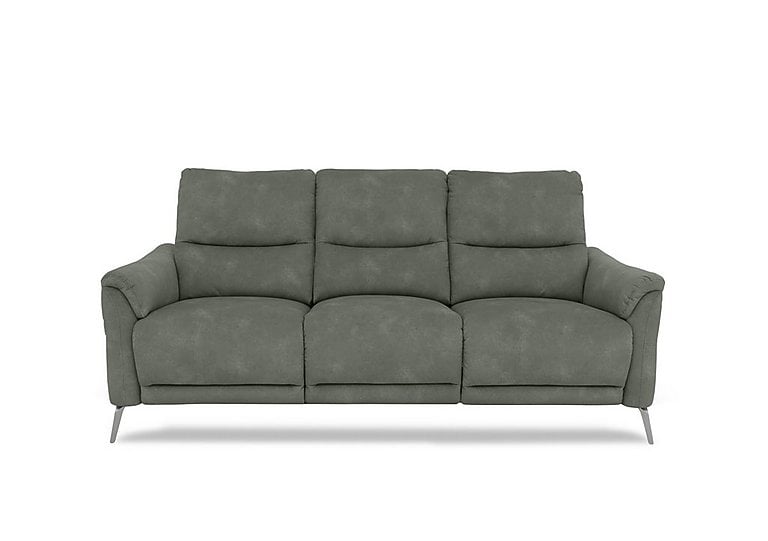 Daytona 3 Seater Fabric Power Recliner Sofa with Drop Down - Dexter Fern