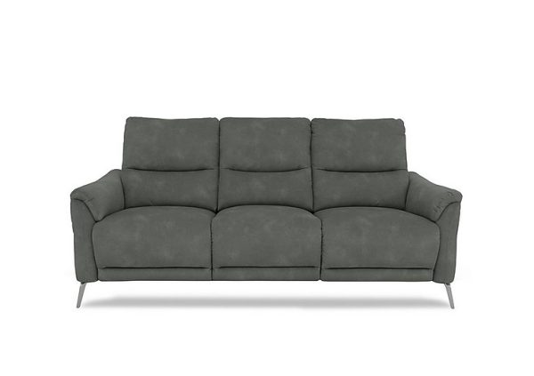 Daytona 3 Seater Fabric Power Recliner Sofa with Drop Down  Dexter Moss | Bed Sava
