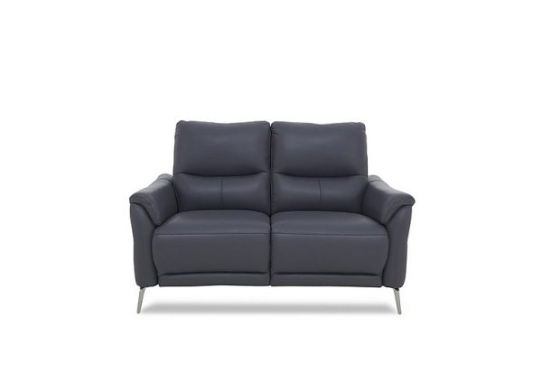 Daytona 2 Seater Leather Power Recliner Sofa  Lavender Grey | Bed Sava