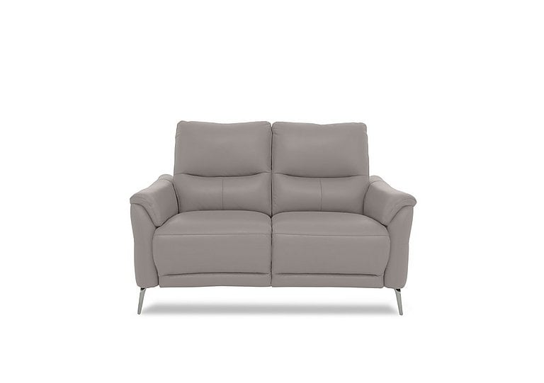 Daytona 2 Seater Leather Power Recliner Sofa - Lead Grey