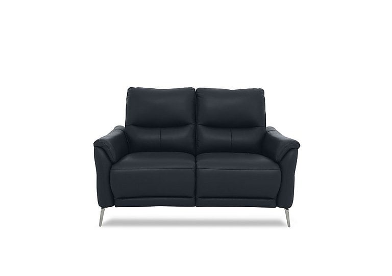 Daytona 2 Seater Leather Power Recliner Sofa - Navy