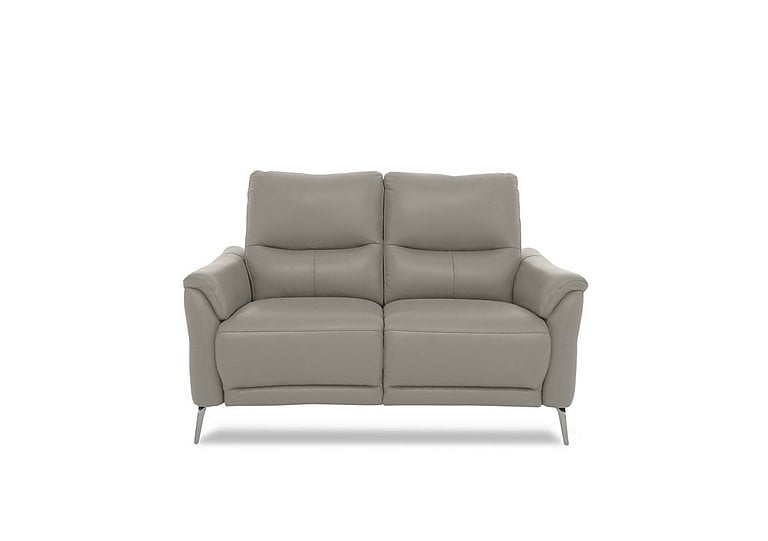 Daytona 2 Seater Leather Power Recliner Sofa - New Grey