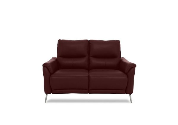 Daytona 2 Seater Leather Sofa  Ruby | Bed Sava