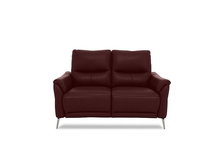 Daytona 2 Seater Leather Sofa - Ruby