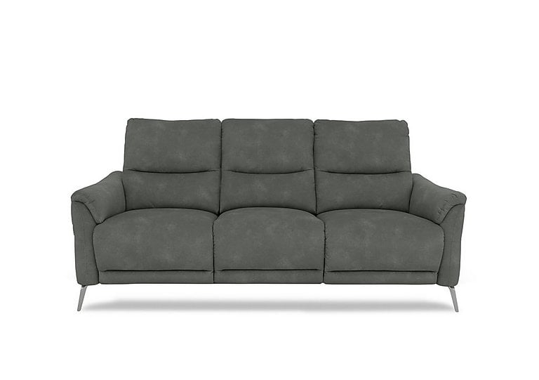 Daytona 3 Seater Fabric Power Recliner Sofa with Drinks Holder and Built-in Bluetooth Speaker - Dexter Moss