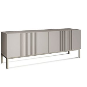 Delta Large TV Unit with Smart LED Lighting  Grey | Bed Sava