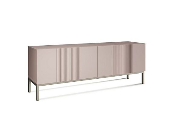 Delta Large TV Unit with Smart LED Lighting  Mulberry | Bed Sava