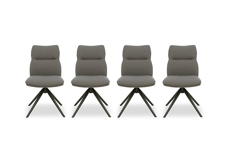 Diva Set of 4 Swivel Dining Chairs