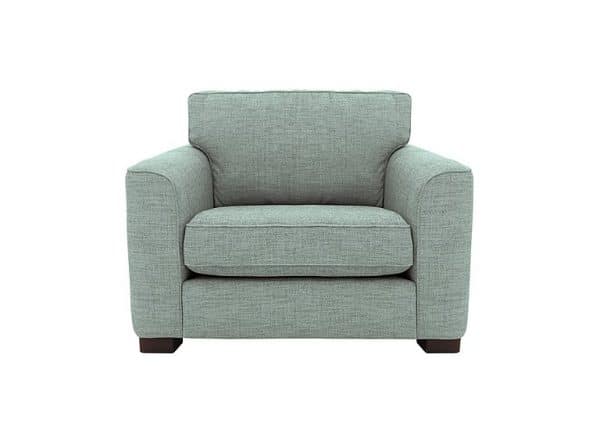 Elora Large Fabric Armchair  Kento Aqua | Bed Sava