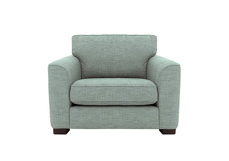 Elora Large Fabric Armchair - Kento Aqua