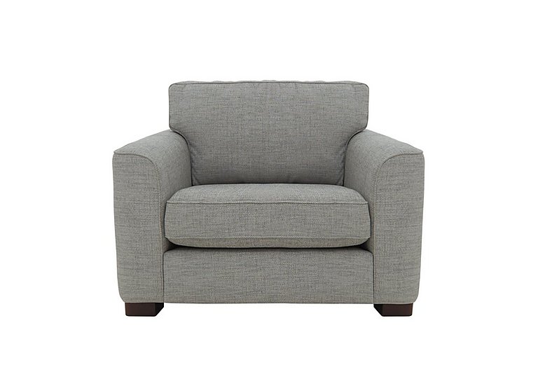 Elora Large Fabric Armchair - Warm Grey