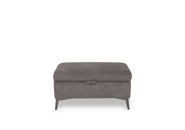 Ezra Fabric Storage Footstool - Dexter Mocha