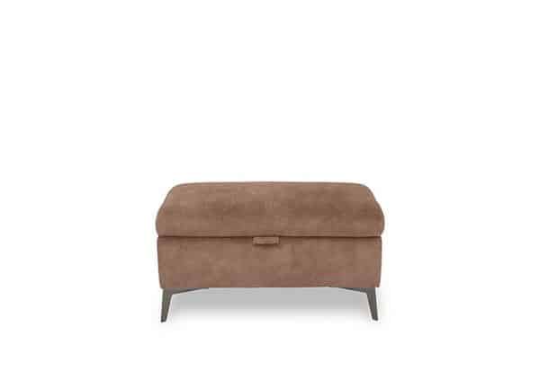 Ezra Fabric Storage Footstool  Dexter Sand | Bed Sava