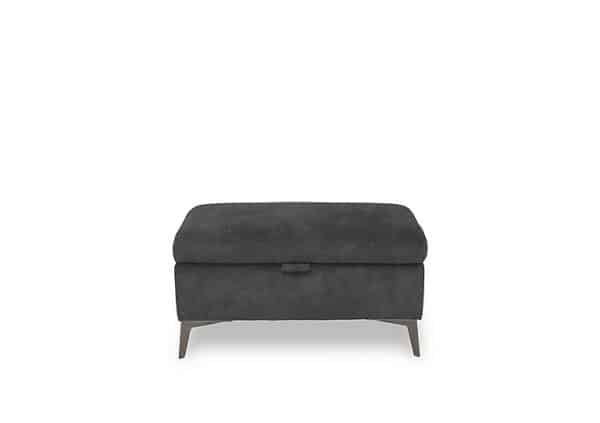 Ezra Fabric Storage Footstool  Dexter Shadow | Bed Sava