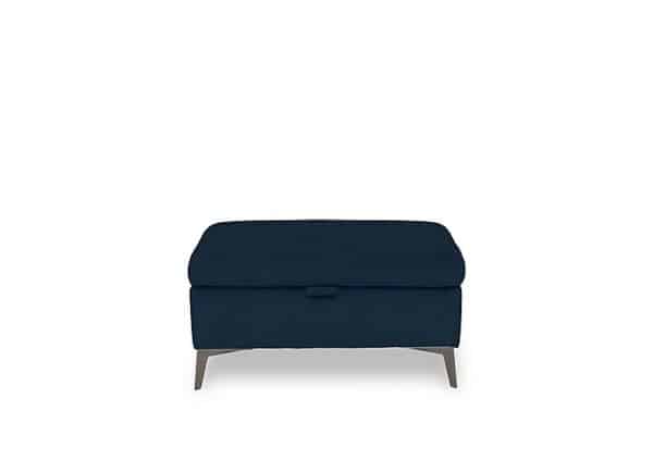 Ezra Fabric Storage Footstool  Opulence Royal | Bed Sava
