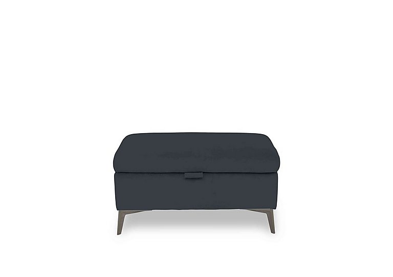 Ezra Fabric Storage Footstool - Opulence Charcoal