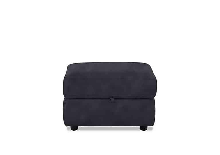 Fabric Storage Footstool - Charcoal